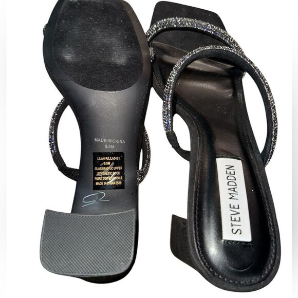Steve Madden Lilah Heeled Sandal Black Size 8.5 - Picture 10 of 10